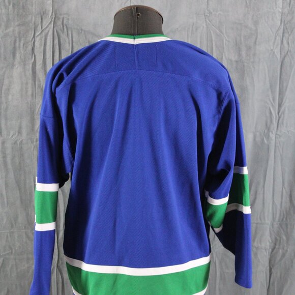 Vancouver Canucks Jersey (Retro) - CCM Vintage Series Away Blue - Men's Medium - Picture 5 of 8
